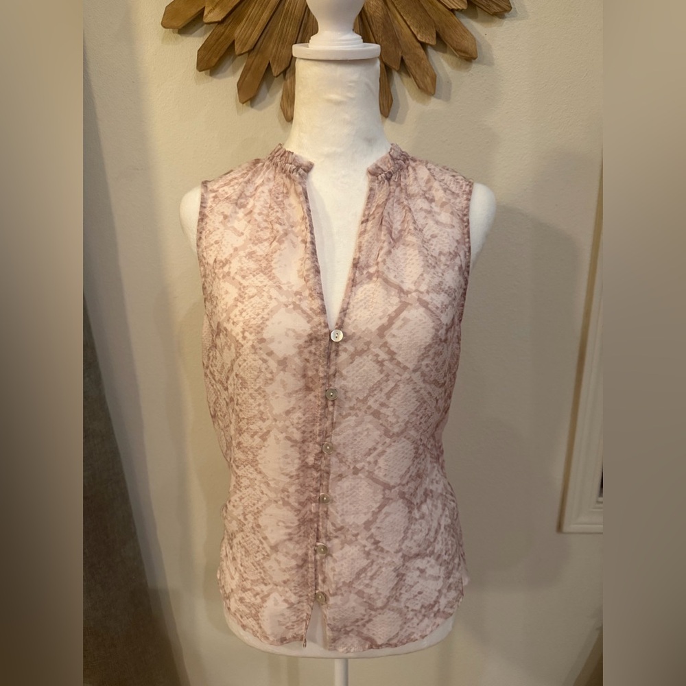 🐍 Anthropologie Pilcro Snake Print Blouse NWT - XS/Small